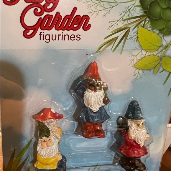 Mini Fairy Garden Gnome 3 Piece Set  the Lot Bundle Has 4 packs - Picture 4 of 4